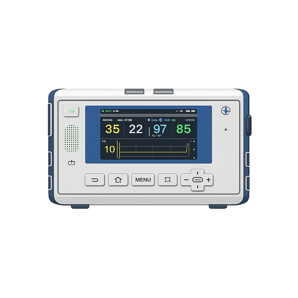 Capnography monitoring device for measuring ETCO2